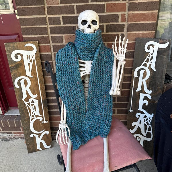 Crochet Pattern | the Graham | Chunky Long Oversized Ribbed Scarf Easy ...