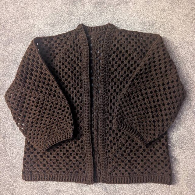 H*a様 GRANCY distractiondesign big cardig Woodland Fairy Hexi Cardigan, Granny Square Oversized