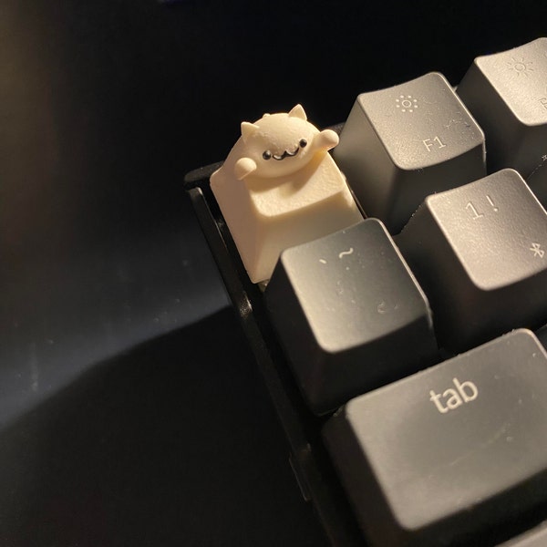 Catty Keycap (bongo Cat Meme Inspired) - Bongo Cat Keycap - Artisan ...