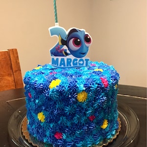 Dory Baby Cake Candle Topper De Pastel Personalizado Etsy