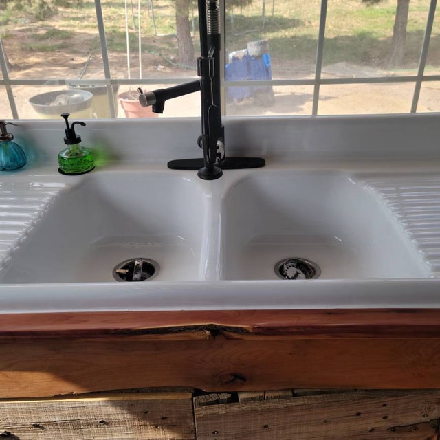 Double Bowl Drainboard Sink - Model #DBDW6025 - NBI Drainboard Sinks