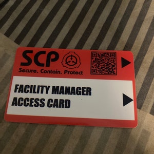 SCP Foundation Secure Access ID Cards Secret Laboratory 