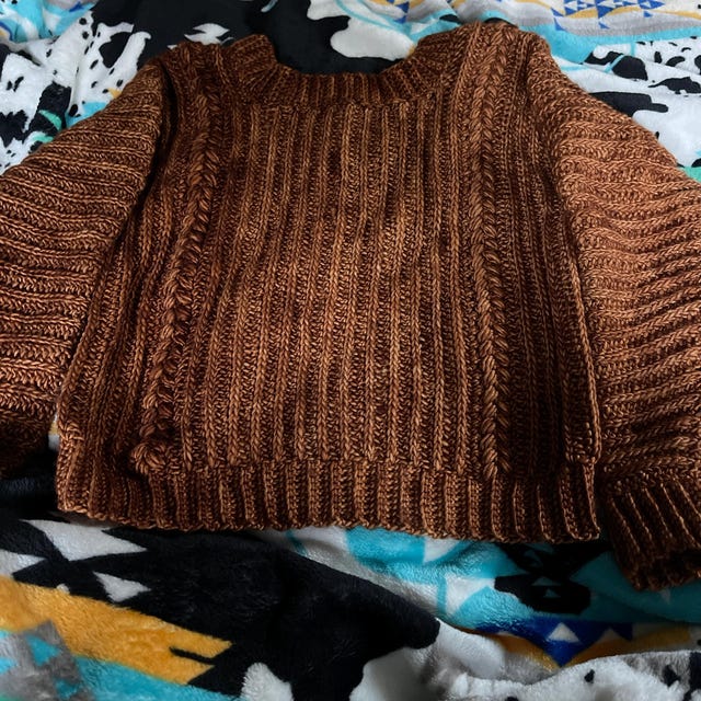A customer's finished Autumn Wheat Crochet Collection E-book