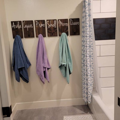 Bathroom Decor for Kids Towels, Christmas Gift, Back Pack Hooks, Kids ...