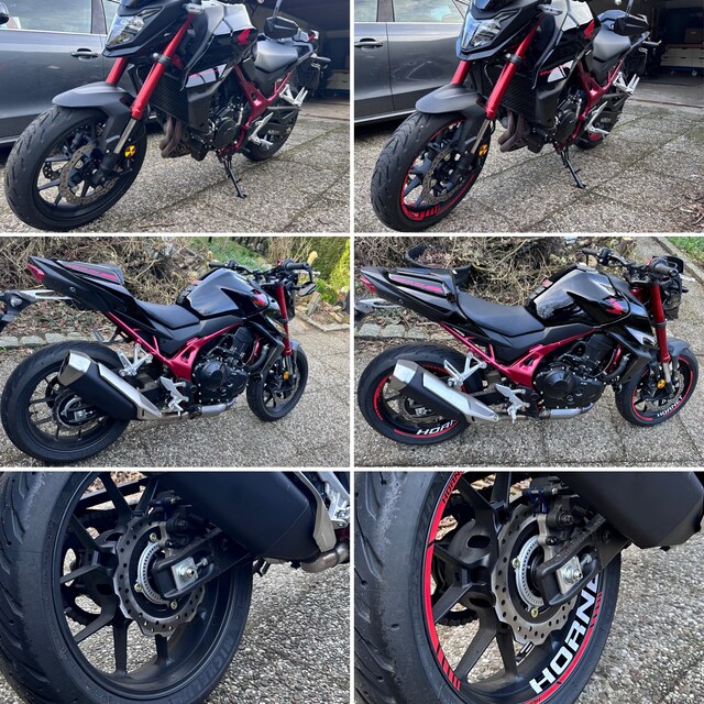 Grafica Sport Cerchi Moto Adesivi Sportivi Per Cerchi Ruota Honda CB F Hornet 600 - Profili Grafici, Colore Originale Puntale Honda Hornet 600 - Foto 10