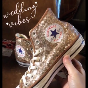 converse rose gold high