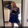 Blue Sparkly Jewel Circle Cut Rave Skirt main image 0