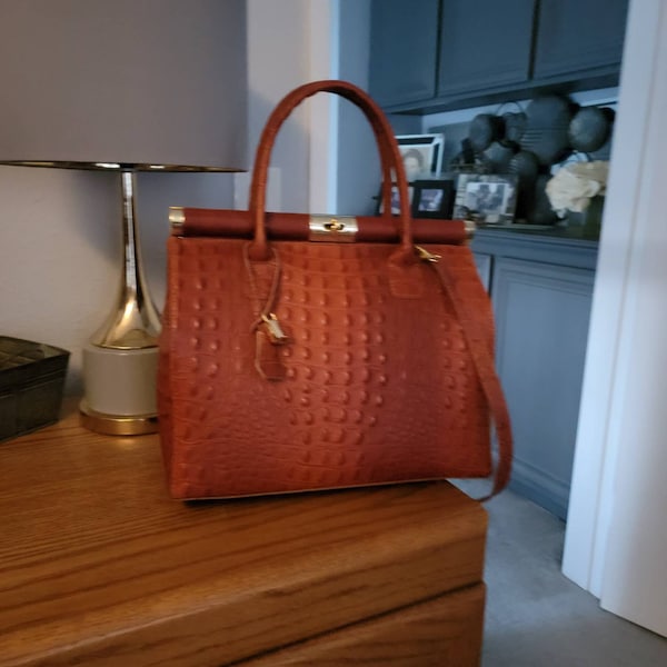Italian Leather Wallet Crossbody - Cream