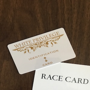 White Privilege I.D. Card Buy 2 Get 1 free 4.99 each | Etsy