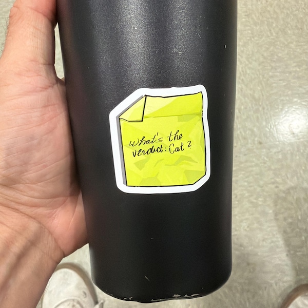 Obsession Sticky Note Obsession (2026) What's the Verdict: Cat? Sticker | Kiss-cut Sticky ...