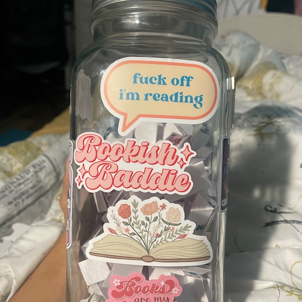 Floral Book Sticker / Open Book Sticker / Reading Sticker / Book ...