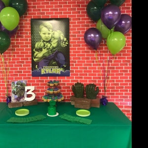 Invitación de Cumpleaños del increíble Hulk con su niño como - Etsy España