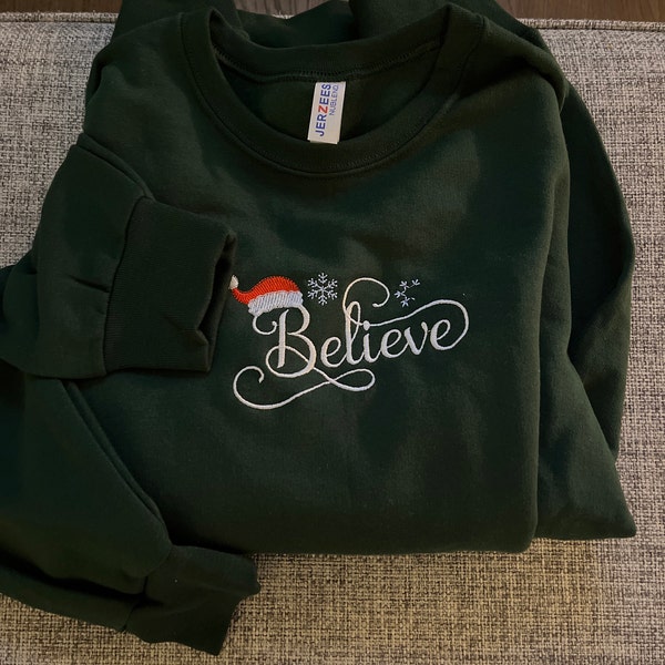 Believe Santa Graphic Sweatshirt main image 0