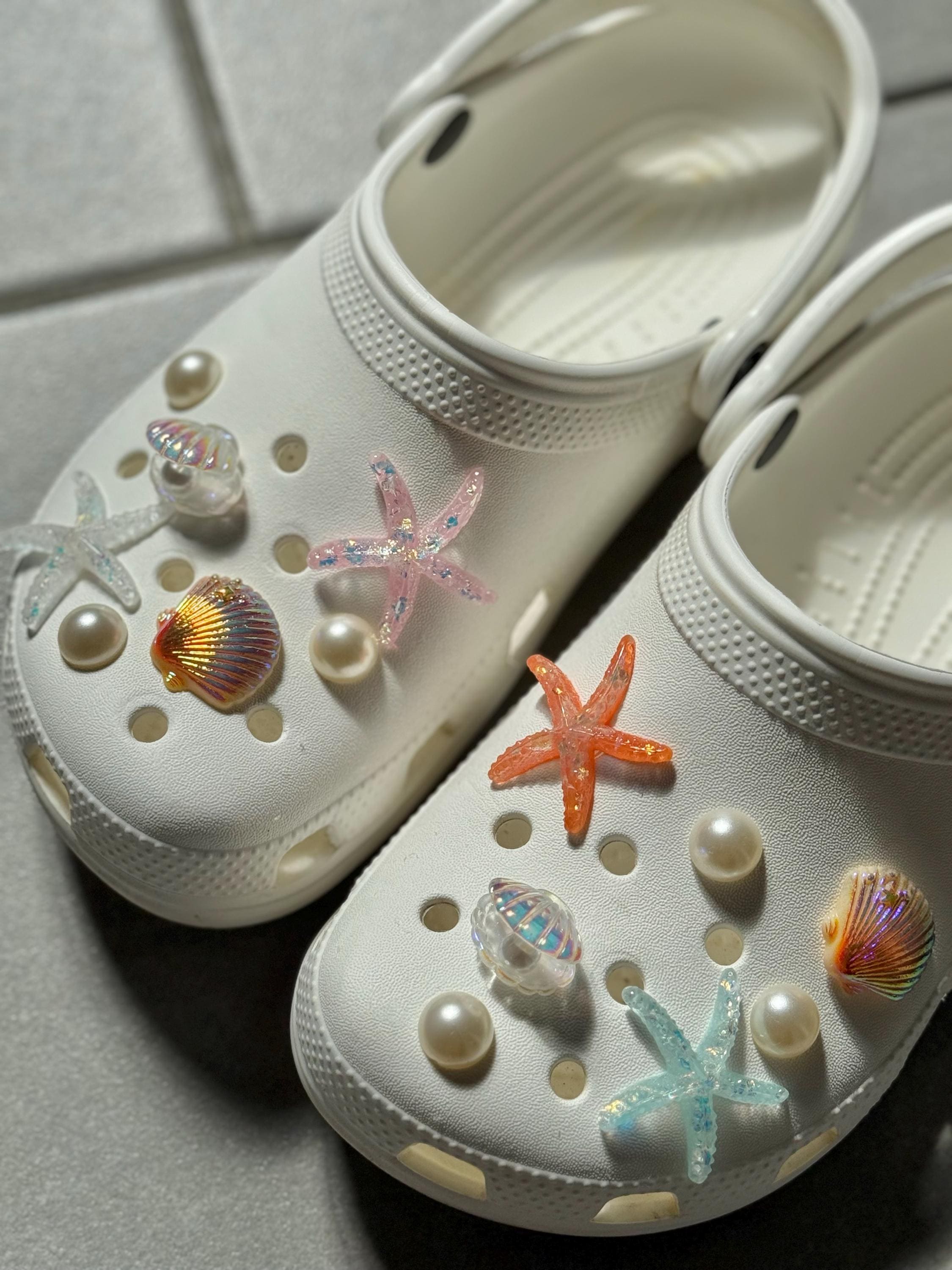 Under the Sea Set of Shoe Charms | Beach Swimming Charm for Shoes | Ocean Beach Swim Baby Cute Kawaii Aesthetic