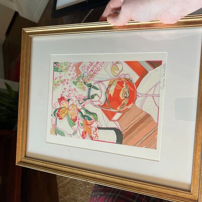 SIGNED olivia's House Giclée Print Floral - Etsy