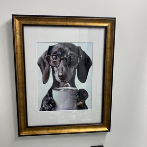Targa in metallo con bassotto per cani, caffetteria, soggiorno, casa, decorazione da parete
