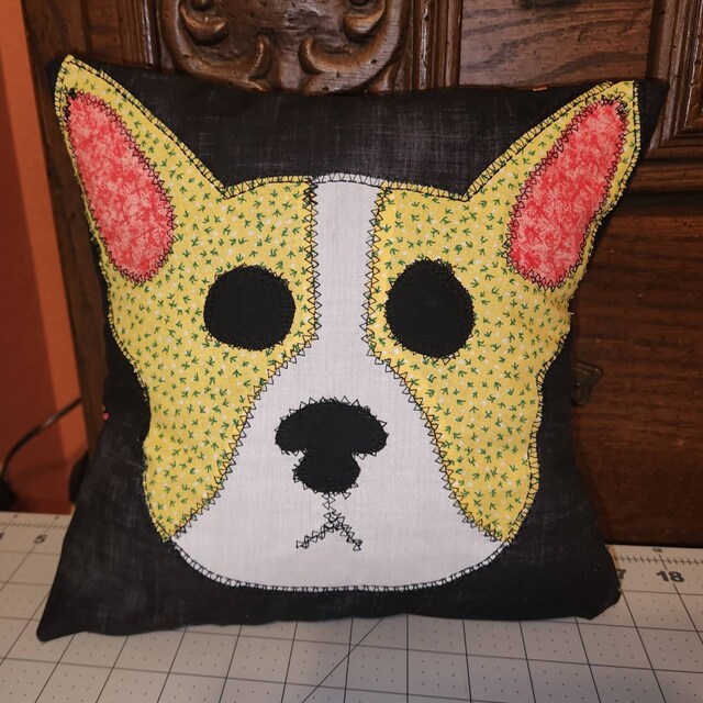 ボストンテリア 刺繍絵 オリジナル　値下げしました ボストン テリアの手刺繍パターン、犬のパターン、犬、手刺繍、印刷