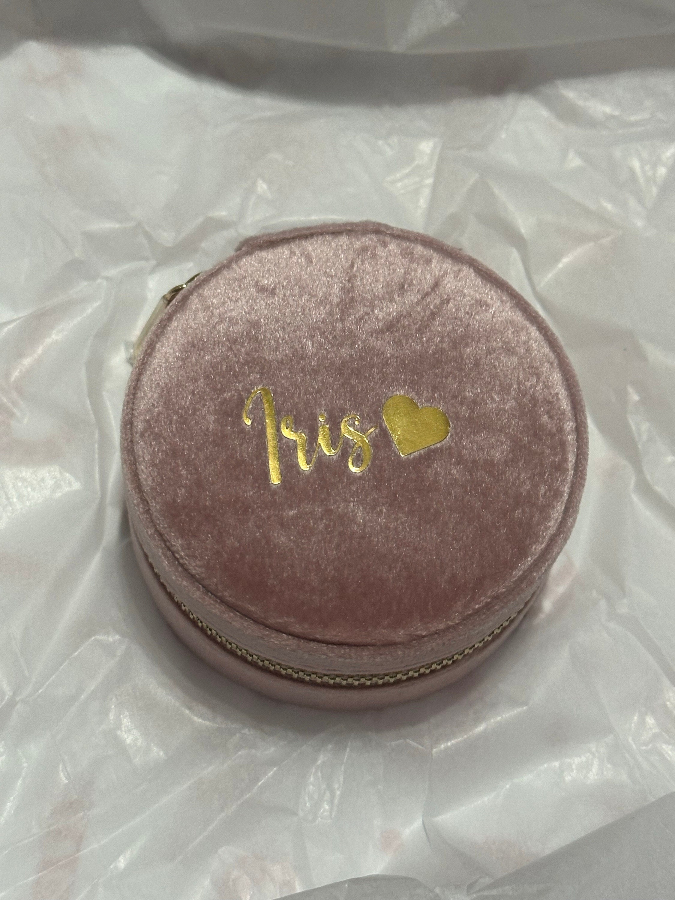 Personalisierte Schmuckschatulle, Brautjungferngeschenke, Hochzeitsgeschenke, personalisierte Schmuckschatulle aus Samt, Reiseschmucketui, Brautpartygeschenk, Geschenk für Mama
