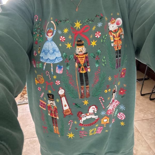 Vintage Christmas Nutcracker Sweatshirt Comfort Colors Crewneck Holiday ...