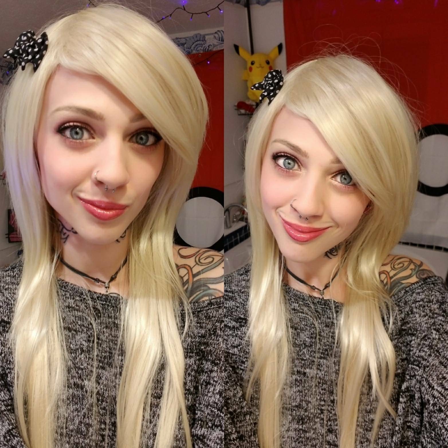 Scene Wig Emo Wig Blonde Wig Straight Blonde Emo Wig Heat Etsy