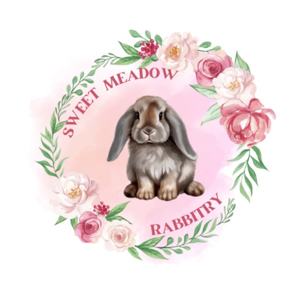 Rabbitry Logos, Your Photo Logos, Watercolor Logos, Farm Logos, Hobby ...