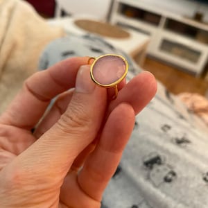 Customer photo from Tigricia, Statement Rose Quartz Ring