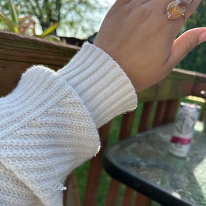 Customer photo from emilylabarca11, Vertical Large Raw Citrine Ring, November Birthstone
