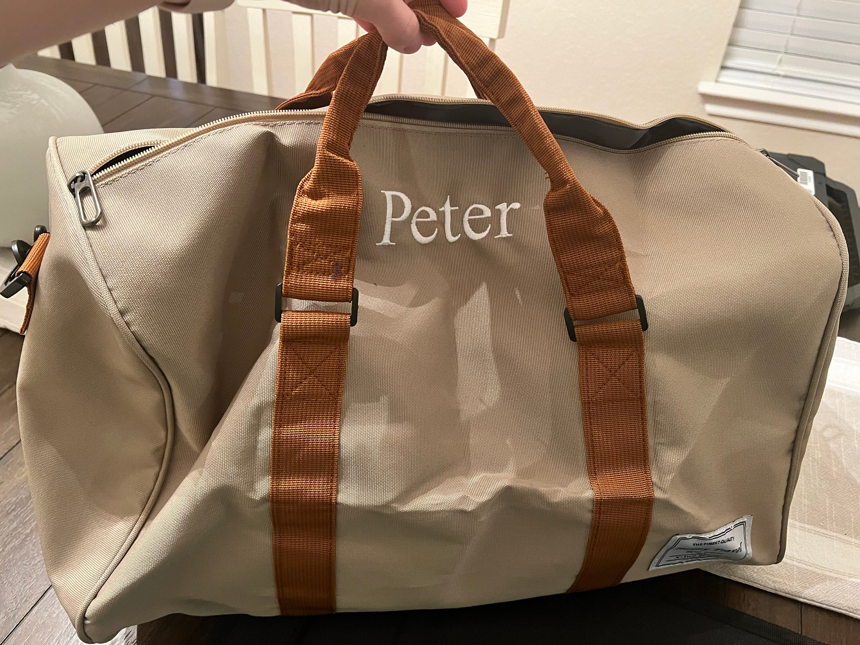 Personalized Duffle Bag, Weekender Bags with Name, GYM Travel Bag, Embroidered Duffle Bag, Father's Day Gift for Dad/Husband, Gift for Him