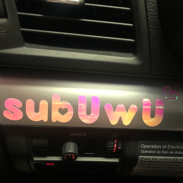 SUBUWU JDM Kawaii Car Decal Vinyl Sticker - Etsy