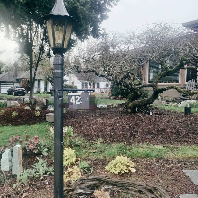 Lamp Post Mailbox Post Address Plaque Custom Handcrafted