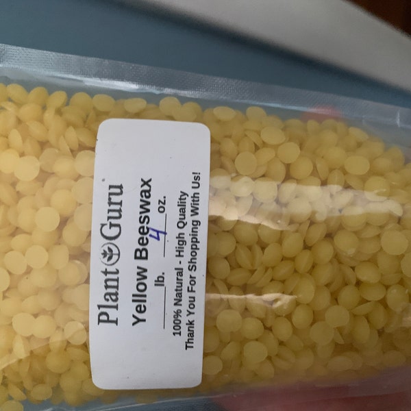 Yellow Beeswax Pellets, 100% Pure Organic Natural for DIY Soap, Creams ...