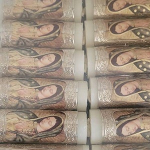 Recuerdos 12 pcs of keepsakes mi bautizo velas, Candles for baptism keepsakes.