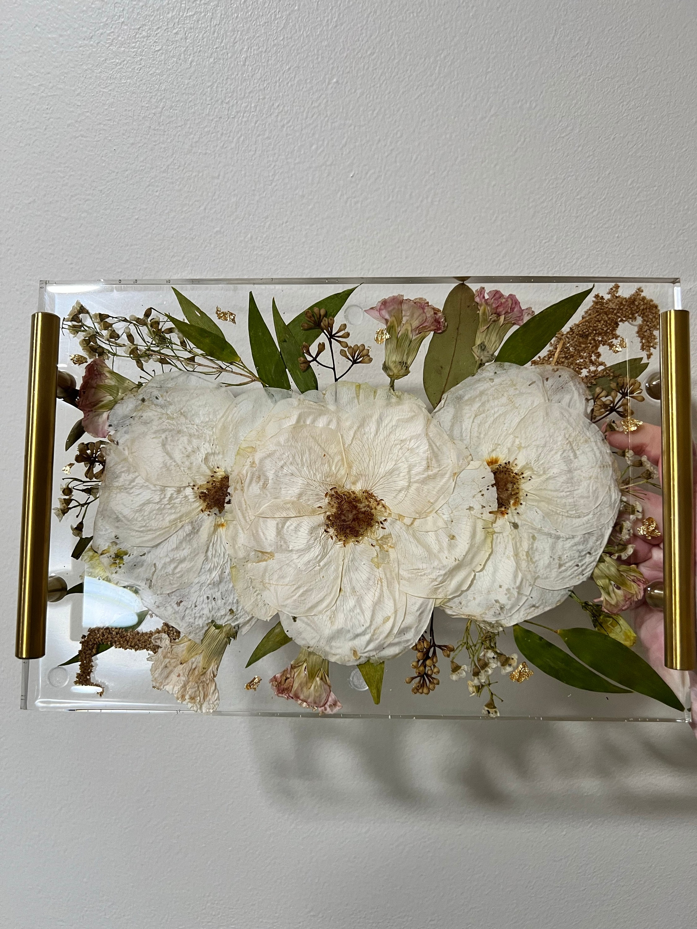 Preserved flowers from Aubrey's etsy review