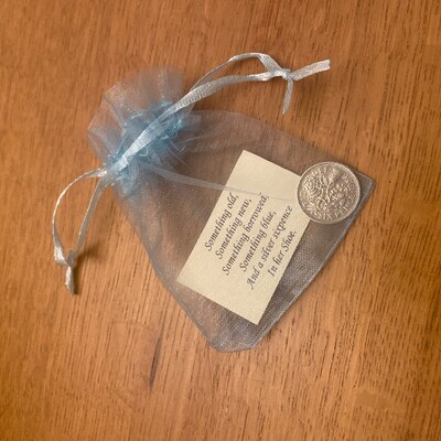 Silver Sixpence for her Shoe | Michelle's Handcrafted Jewellery