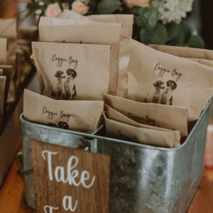 Wedding Favors Bags Custom Pet Favor Bag Pet Name Thanks | Etsy