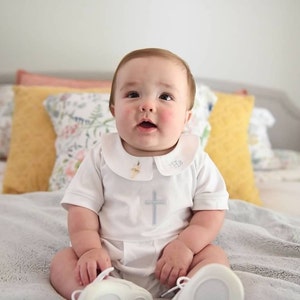 Aaron All White Baptism Outfit-baby Boy Baptism - Etsy