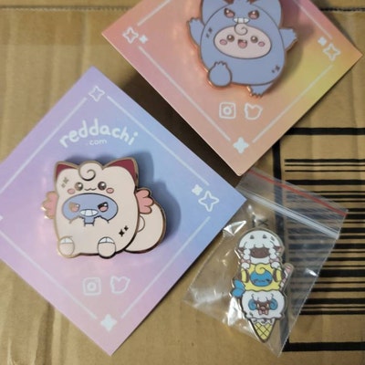 Gengar and Clefable Enamel Pins - Etsy