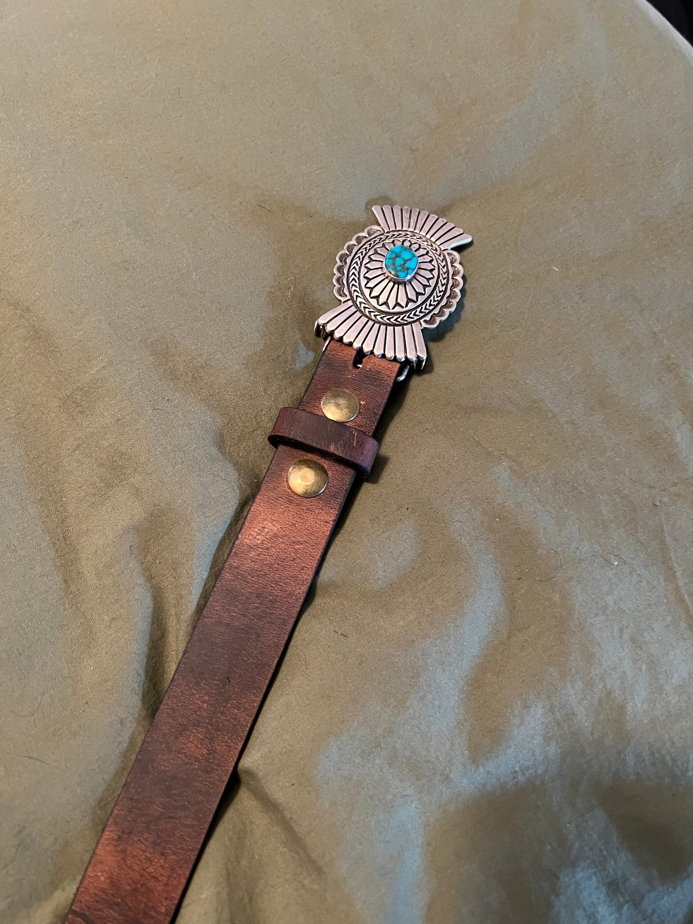 Leather Belt, Buffalo 1.5” Mens Dress Belt Amish Handmade Full Grain Made in USA