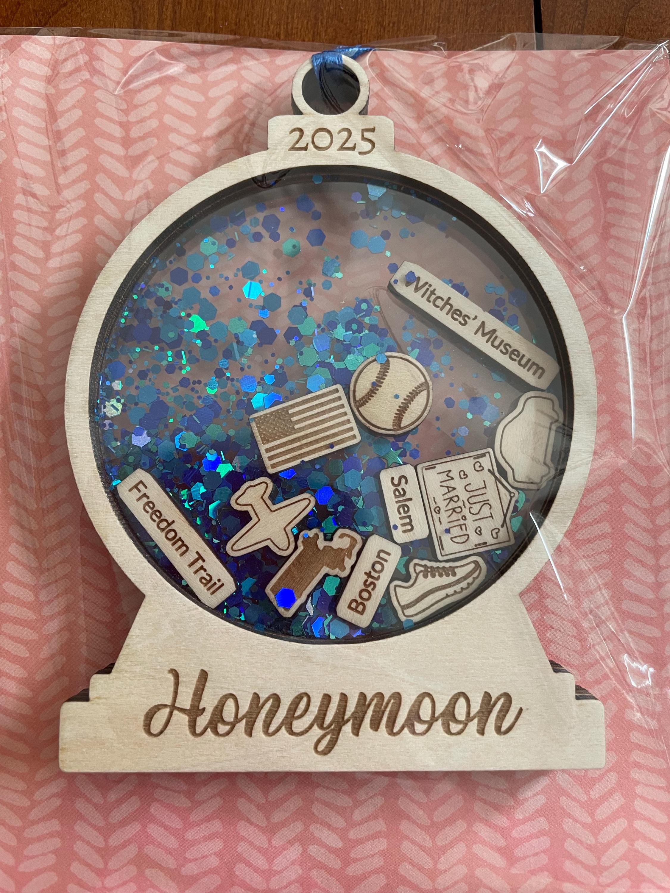 Personalized Travel Adventures Ornament, 4D Custom Shaker Ornament, Travel Christmas Ornament, Ornament Gift, Travel Decor, Travel Gift