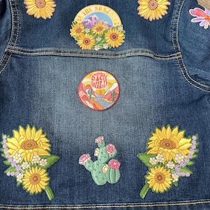 Iron On Patch - Embroidered Patches for Jackets - Your Choice of Patch - SOO Many Styles :)  Cute VSCO - Trendy - Wildflower + Co. DIY Gifts
