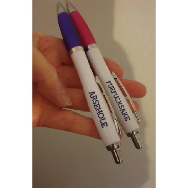 FANTESI 8 Pack Ballpoint Pens, 1.0 mm Rude Pens Novelty Pens Funny