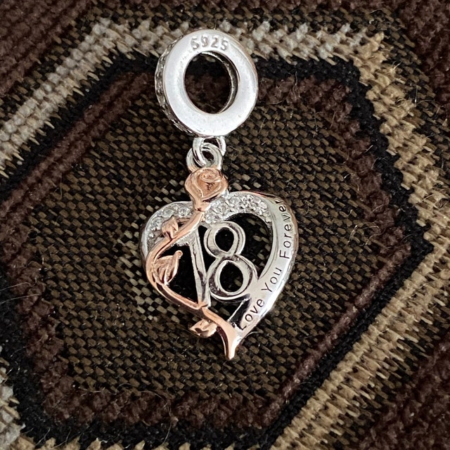 Birthday Gift 18th Necklace Pandora Pandora 18th Birthday Charm Set Pandora  18th Birthday Charm