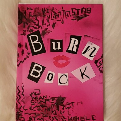 Mean Girls Burn Book, Hardcover Journal, 75 Lined Pages, 8.07x5.71 Inch ...