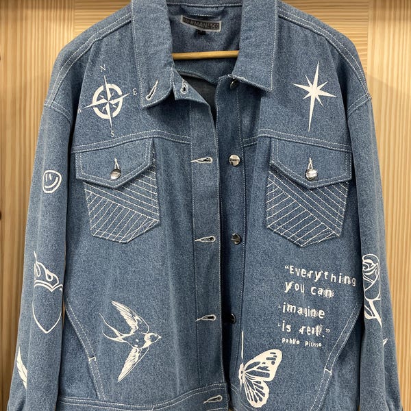 Army Green Denim Jacket Men main image 1