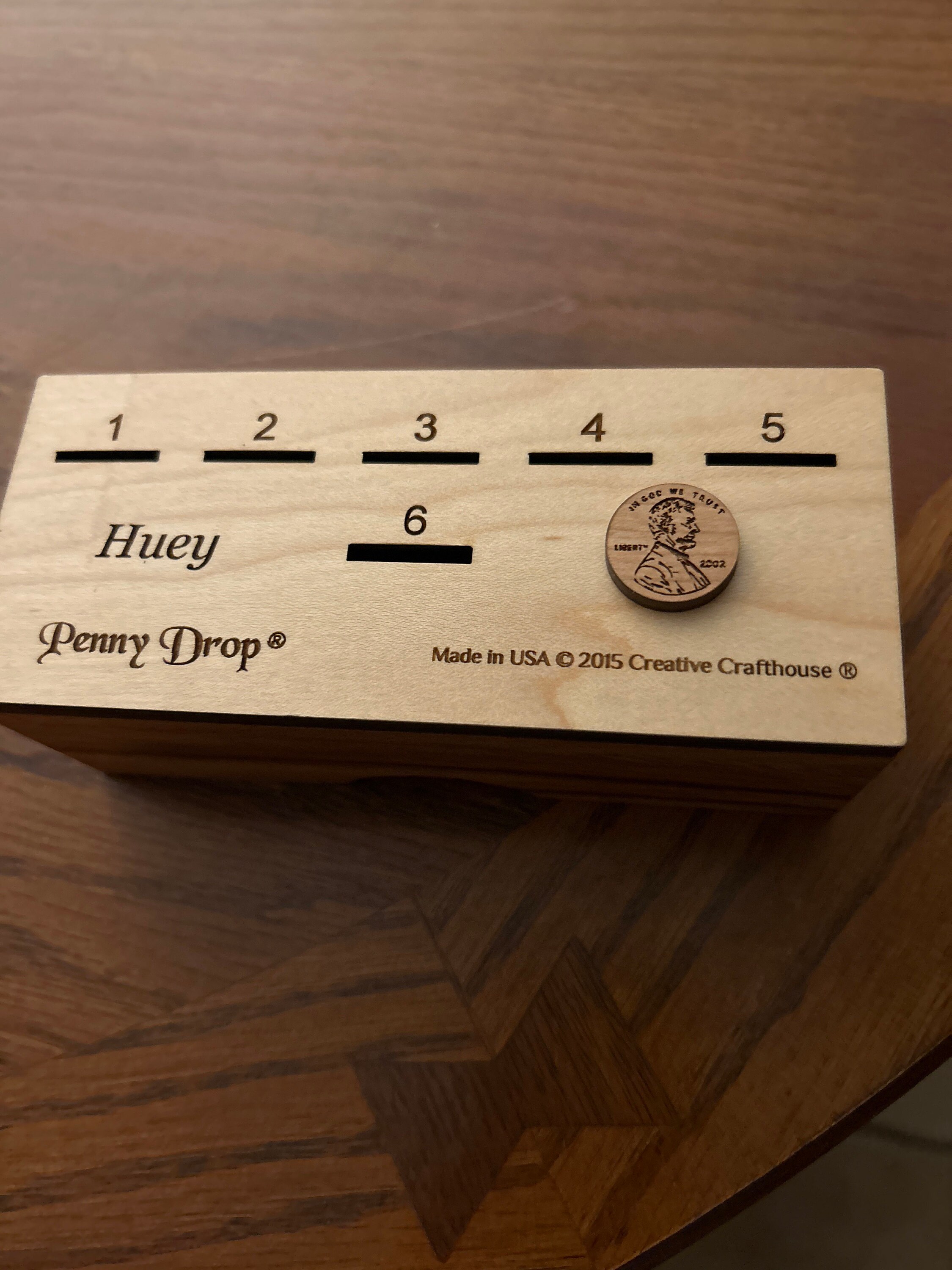 Penny Drop Game -  Size Medium - Personalizable Fun Family Game for All Ages- Funny Drinking Game to Play at the Bar
