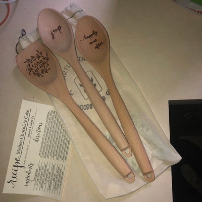 Personalized Wedding Gift Wooden Spoons, Kitchen Bridal Shower Gift ...