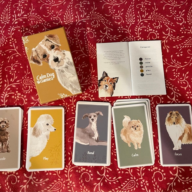 DOG ENRICHMENT Game & Activity Card Deck Dog Lovers Gift Mental Stimulation Boredom  Buster Scent Work Snuffle Games Brain Games 