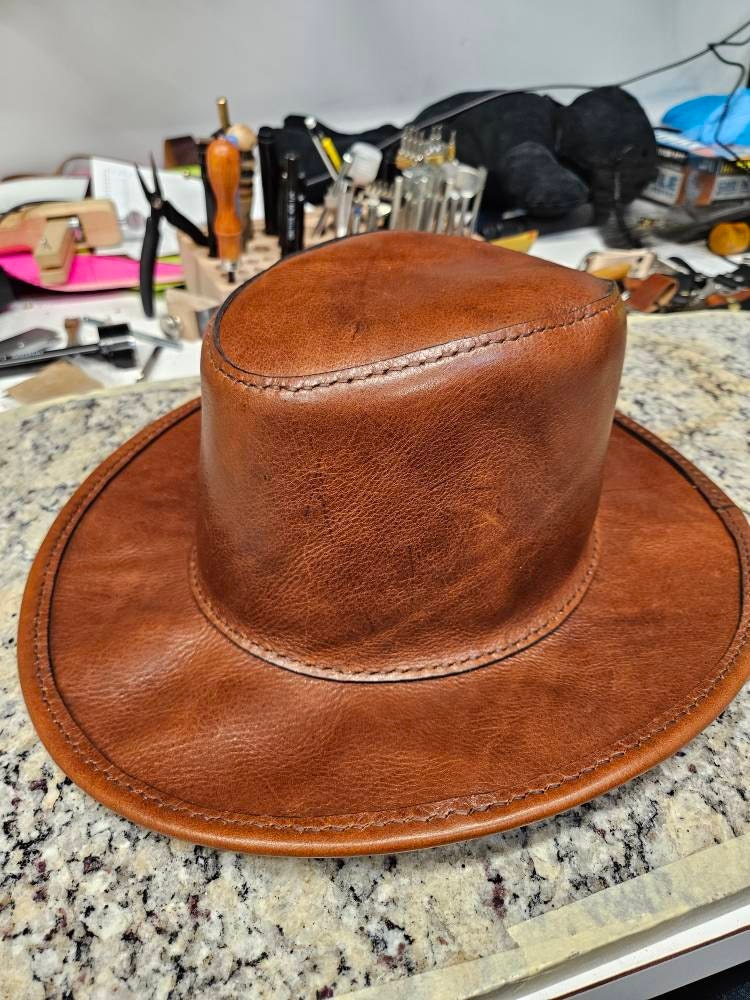 Leather Hat Pattern - DIY Pattern - Hat DIY - Pdf Download - Hat ...