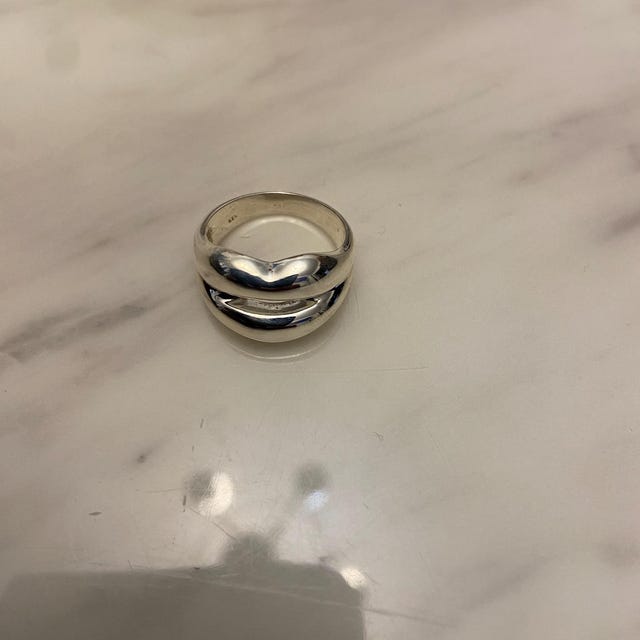 Lip 925 Sterling Silver Ring ~ Silver Lip Shape Ring