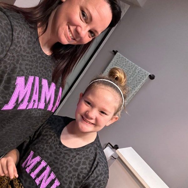 MAMA Glitter Embroidered Sweatshir